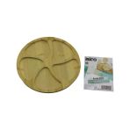 Yuvarlak 5 Bölmeli Ahşap Bambu Servis Sunum Tepsi - Tahtası 20 X 1.4Cm (Timya/Go1395) 199617