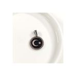 YUVARLAK AY YILDIZ GÜMÜŞ KOLYE UCU 2,5 CM