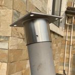 Yuvarlak Beton Ahşap Için Direk Ankraj Tabanı, 304 Paslanmaz Çelik Korkuluk Direk Braketleri, Pergola Veranda Posta Kutusu Korkuluk Desteği, Çit Direği Onarım Takımı(Dia - 80mm(3.15in))