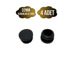 Yuvarlak Demir Profil İç Tapa Geçme Plastik Ayak Geçme Koruma Plastiği(32Mm)(Siyah) Siyah 32Mm Siyah - 4 Adet