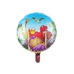 Yuvarlak Dinazor Folyo Balon 43 cm
