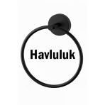 Yuvarlak Havluluk Siyah Renk