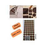 Yuvarlak Mobilya-masa-sandalye Keçesi 20 Mm Keçeler Kahverengi