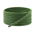 Yuvarlak Mumlu Ayakkabı Bağcığı, Casual, Bot, Klasik ve Spor Ayakkabılar İçin Bağcık, 1 Çift (Yeşil, 70 cm)