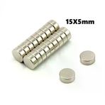 Yuvarlak Neodyum Mıknatıs 15X5mm
