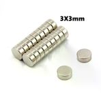 Yuvarlak Neodyum Mıknatıs 3X3mm