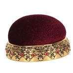 Yuvarlak Pim yastığı, geniş Uygulama, istikrarlı Depolama, Güvenlik Sağlayan, Kapitone Için Taşınabilir Alaşım Pim Cüzyonu, Iğne Işi, Vintage tasarımlı nakış, Yeni Başlayanlar Için Ideal,