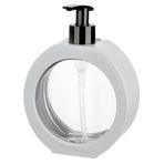 Yuvarlak Şekilli Şık Sıvı Sabunluk & Deterjanlık Sıvı Sabun Haznesi Banyo Sabunluğu Mutfak Deterjanlığı Deterjan Haznesi 350 ml (Beyaz)