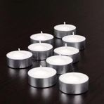Yuvarlak Tea Light Beyaz Mum 16 Adet Romantik Mum