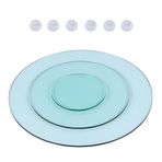 Yuvarlak Temperli Cam Masa Koruyucu - 8 mm Kalınlık, Darbeye Dayanıklı, Mutfak ve Yemek Masaları için İdeal, Oturma Odası Kullanımı, 26 inç (65 cm) Yuvarlak Masa Üstü