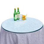 Yuvarlak Temperli Cam Masa Üstü, 5/16 "Kalınlık, 18"-36" Çap, Açık Bahçe ve Mutfak Kullanımı için Pürüzsüz Kenarlar, Restoranlar ve Ev Masaları için Dayanıklı Yuvarlak Cam Üst