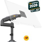 Yuwa Monitör Standı North Bayou H100 2026 Yeni Model Amortisörlü Tekli Monitör Standı Gri 17-32 Inç - 2-9 kg