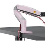Yuwa Monitör Standı North Bayou Nb F80 (2025 Yeni Model) Amortisörlü Tekli Monitör Standı Pembe Pink (17-30 Inç)-(2-9 Kg)