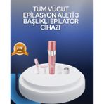 Yüz ve Vücut Tüy Temizleme Makinesi 3 Farklı Başlıklı