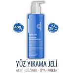 Yuz Yikama Jeli 400 Ml Yagli Karma Ciltler Icin Siyah Nokta Makyaj Temizleme