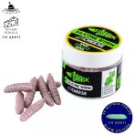 Yüzen Silikon Kurt - Glow Alabalık Yemi - 37Mm - Peynir Kokulu - Kahverengi - Trout Bait