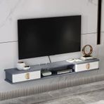 Yüzer Raf Duvara Monte TV Konsolu Yönlendirici Set üstü Kutu CD'ler DVD Oynatıcılar Fotoğraf Çerçeveleri Oyuncak Depolama Kitaplık TV Standı Ürünler Raf Duvar Raf Depolama Raf nizer Raf Oturma Odası