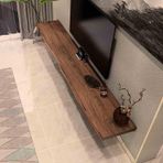 Yüzer TV Rafı, Modern Yüzer TV Standı Rafı - Duvara Monte Eğlence Merkezi Konsolu Depolamalı - Oturma Odası, Yatak Odası, Ev ve Ofis için Şık Yüzer Raflar.