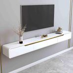 Yüzer TV Rafı, Yüzer TV Depolama Dolabı, Çekmeceli Duvara Monte TV Standı, Açılır Kapılı Ahşap Konsol, Oturma Odası, Yatak Odası ve Ev Ofisi için Modern Tasarım.