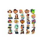 Yüzler İnsanlar Sticker Set 24 Parça Telefon, Tablet, Defter, Laptop Sticker