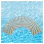 Yüzme havuzu gider ızgarası kapağı, iç ve dış mekanlar için ABS plastikten taşma ızgarası, birleştirilebilir sokak oluğu ızgarası, 25 x 100 cm, 2 adet, uzun ömürlü su tahliye çözümü
