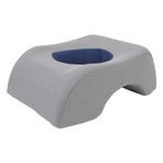 Yüzü Yastık Yumuşak Ergonomik İçi Boşluk Sabahı Güzellik Yatağı Salon Masajı, Hafıza Köpüğü Gevşeme Için Yüz Yastığı, 11x21x30cm (gri pembe) (Gri mavi)