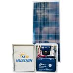 Yüzüak Solar Sistem 100A Akü 250W Panelli Taşınabilir Güneş Enerji Seti Beyaz ABS Plastik
