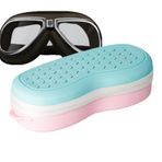 Yüzücü Gözlüğü Kılıfı | Havuz Gözlüğü Kabı - Silikon Gözlük Organizer Spor Dalış Sualtı Plaj Seyahat Yaz İçin