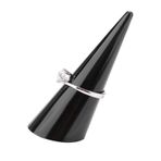 Yüzük Mücevherlerini Organize Etmek Ve Sergilemek Için Parmak şeklindeki Tasarıma Sahip 5 Adet Yüzük Ekran Tutucu Seti - Ev Veya Mağaza tezgahı kullanımı Için Iyi (WHITE) (BLACK)