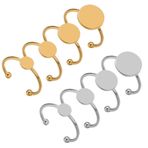 Yüzük Tabanı Ham Parçası, Halka Boşlukları Paslanmaz Çelik 40 Adet 6-12mm Takı Yapımı için Çok Renkli(Steel color,Fit 8mm)