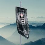 Yüzüklerin Efendisi Güç Yüzükleri Moria Krallığı Flama Bayrak 50 x 100 cm - Gri - Mavi