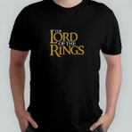 Yüzüklerin Efendisi / Lord Of The Rings %100 Pamuklu Bisiklet Yaka T-Shirt Model - 2 - Siyah - 6 - 9 Yaş