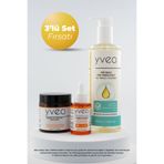YVEO Skin Detox 3 lü Set - Peeling, Yüz Temizleme Yağı, C Vitamini