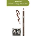 Yves Rocher 1.1 G Dağıtılabilir Kremsi Doku Mat Göz Kalemi + Ikili Kalemtraş Kahve - Kahverengi