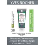 Yves Rocher Pure Menthe Kömür Maskesi 75 ml – Gözenekleri Derinlemesine Temizleyen ve Siyah Nokta Karşıtı Bakım