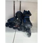 YVZ Classic Inlıne Alüminyum Paten Ayarlanabilir 2+2 2+1 Alıştırma Pateni Profesyonel Ürün - Mavi - 35 - 38