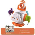 YW-BC Bebek El Kavrama Topu Oyuncak Parmak Egzersizi Altı Yüzlü Eğitici Oyuncak Montessori Oyuncak (Yurt Dışından) - Beyaz
