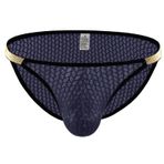 YWBleked Erkek külot, külot, erkek iç çamaşırı, yüksek yırtmaçlı, tanga, büyük bikini, seksi, düşük bel, file kumaş, erkek iç çamaşırı, erkek boxer şort, yumuşak, Mavi, L