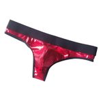 YWBleked Erkek külotu, külot, seksi erkek tanga, suni deri, gece kulübü performansı, seksi iç çamaşırı, erkekler için, küçük erkek külotu, Kırmızı, XL