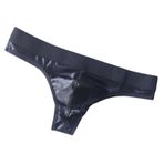 YWBleked Erkek külotu, külot, seksi erkek tanga, suni deri, gece kulübü performansı, seksi iç çamaşırı, erkekler için, küçük erkek külotu, Siyah, XL