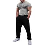 YWBleked Hawaii gömlek, erkek, Hawaii gömleği, fitness kıyafeti, spor ayakkabısı, yüksek streç, tayt tişört, gömlek, erkek, uzun kollu, kırmızı, Gri, L