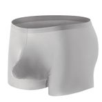 YWBleked Jack Basic Trunk Düz İnce Nefes Alan Sportif Gri Erkek Boxer