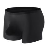 YWBleked Jack Basic Trunk Düz İnce Nefes Alan Sportif Siyah Erkek Boxer