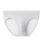 YWBleked Külot, erkek iç çamaşırı, modaya uygun, seksi, düşük kesim, erkekler için, açık kalça, polyester, üçgen pantolon, boxer şort, düğmeli, Beyaz, XL