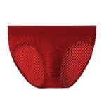 YWBleked Külot, erkek iç çamaşırı, modaya uygun, seksi, düşük kesim, erkekler için, açık kalça, polyester, üçgen pantolon, boxer şort, düğmeli, Kırmızı, 3XL