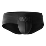 YWBleked Külot Erkek Slip Erkek Üçgen Pantolon, Düşük Belli, Seksi Cepli, Tek Renkli İç Çamaşırı, Erkekler için Küçük Düz Şort, İç Çamaşırı Boxer Şort Erkek Ekstra, Siyah, 3XL