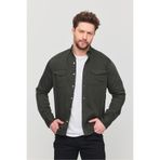 YXC Slim Fit Erkek Kot Gömlek Haki 5XL BEDEN 110-115 KİLO