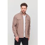 YXC Slim Fit Erkek Vizon Kot Gömlek