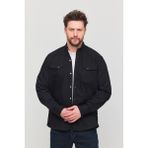 YXC Trend Maker Slim Fit Erkek Dar Kesim Pamuklu Kot Gömlek - Siyah