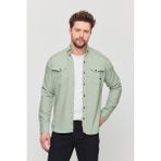 YXC Trend Maker Slim Fit Erkek Dar Kesim Pamuklu Kot Gömlek - Su Yeşili - 4XL